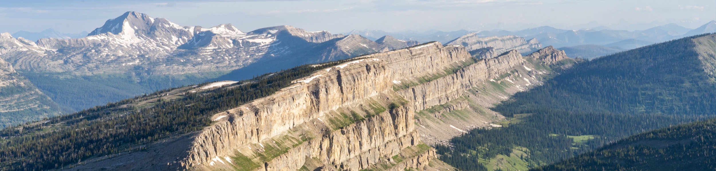 The Chinese Wall (continental divide) in the Bob Marshall