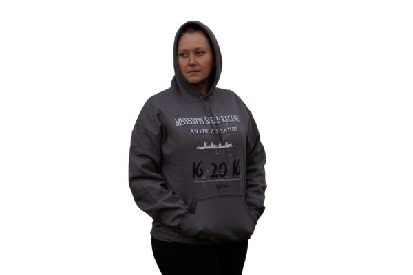 Amy in MSR AEA hoodie