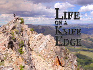 life on a knife edge poster